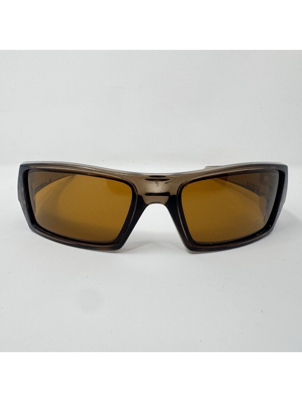 Vintage Oakley Gascan Brown Smoke Dark Bronze Sunglasses Made in USA